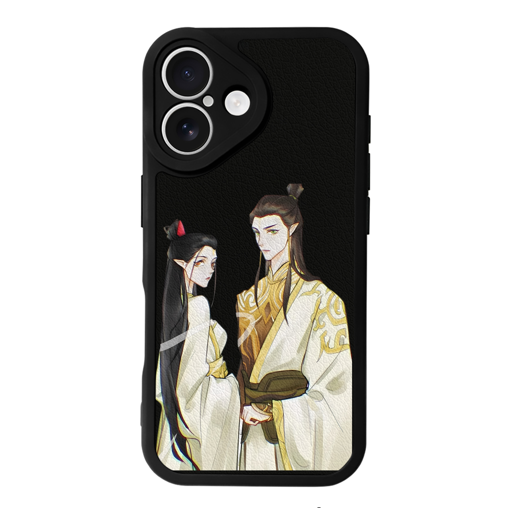 （画像用） Ne Zha 2 ナタ 魔童の大暴れ 【iPhone 16シリーズ対応】シリコンスマホケース（レザー調） 材質：シリコン